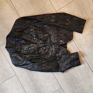 Blazer Black on Black Sparkly Pattern Women's Small Fully Lined
